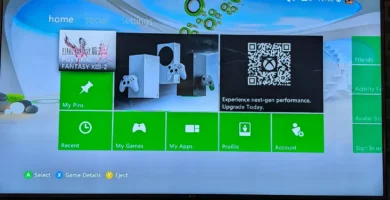 Xbox 360 dashboard update screen showing fixed game thumbnails in 2025