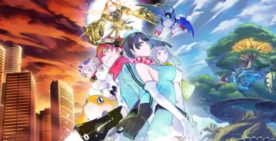 Screenshot of Digimon Story: Time Stranger battle screen showing attribute and personality system