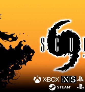 Scurge: Hive gameplay screenshot featuring bounty hunter Jenosa Arma in a science facility