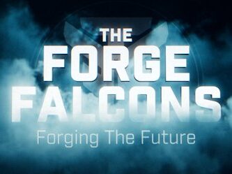 The Forge Falcons' custom Halo Infinite map with creators silhouetted in front