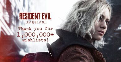 Grace Ashcroft in Resident Evil Requiem trailer standing in ruined Raccoon City
