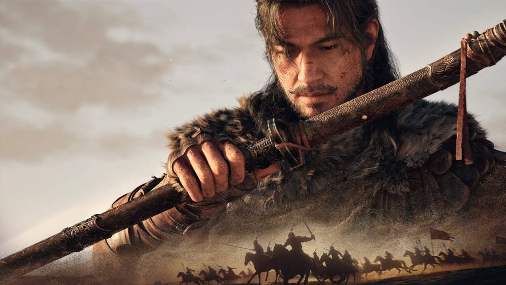 Blood Message official reveal trailer screenshot showing father and son in ancient Chinese setting
