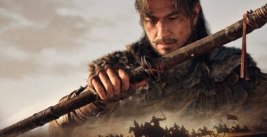 Blood Message official reveal trailer screenshot showing father and son in ancient Chinese setting
