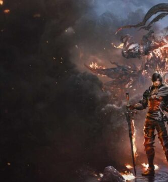 Final Fantasy 16 gameplay on Xbox Series X with Clive and Ifrit in battle
