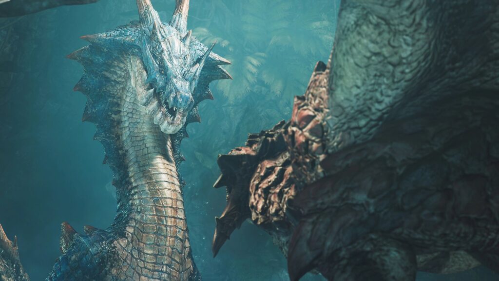 Screenshot of Monster Hunter Wilds showcasing new monsters leaked in Title Update 2