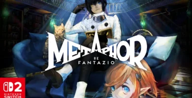 Metaphor: ReFantazio key art with Nintendo Switch 2 logo, teasing rumored port reveal