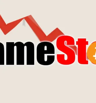 GameStop stock price chart showing a sharp decline after $500 million Bitcoin purchase announcement