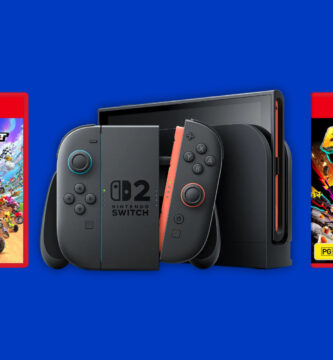 Nintendo Switch 2 game cases for Donkey Kong, Mario Party, and Kirby on Amazon pre-order page