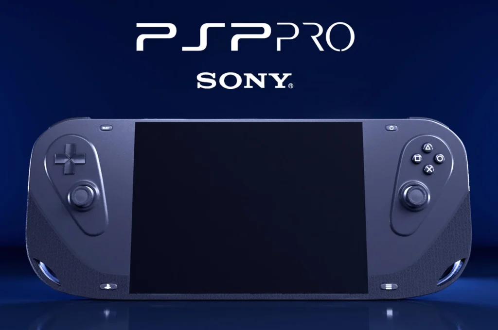 Concept render of the rumored new PlayStation handheld console with PS5-level features