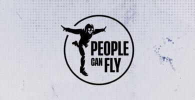 People Can Fly logo with Project Gemini cancellation and layoff news in background