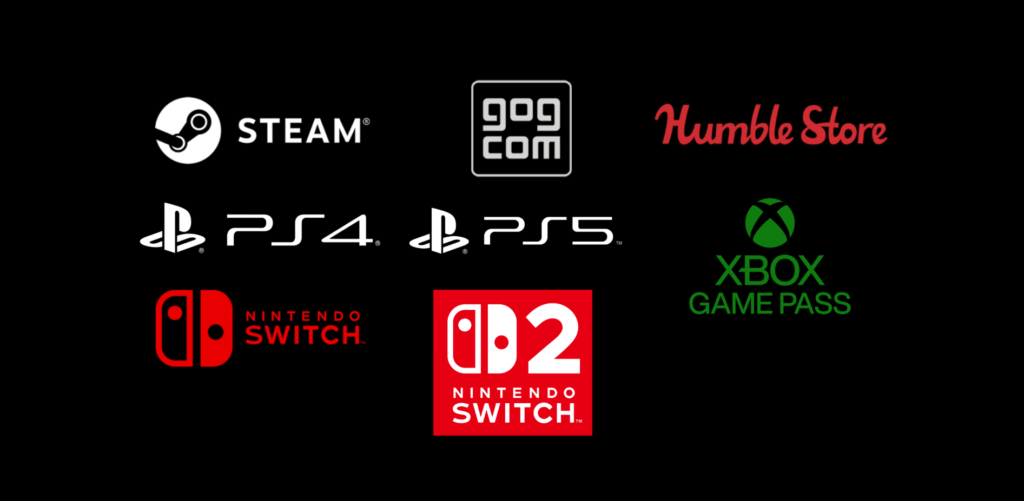 Screenshot of Hollow Knight: Silksong platform list on official website
