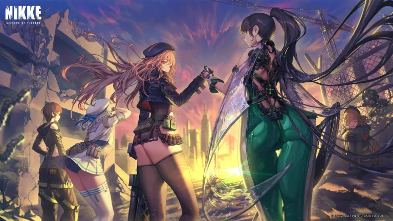 Official promotional banner for Stellar Blade x Goddess of Victory: Nikke crossover livestream scheduled for June 7.