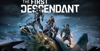 The First Descendant promotional art showing cross-platform gameplay with futuristic characters
