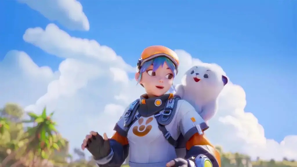 Aniimo character twining with creature in battle