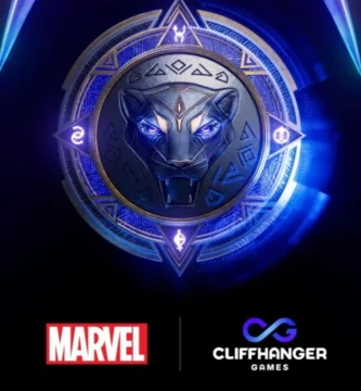 Cliffhanger Games logo with Black Panther game concept art
