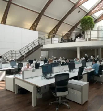 Empty office space at Build A Rocket Boy amid MindsEye-related layoffs in 2025