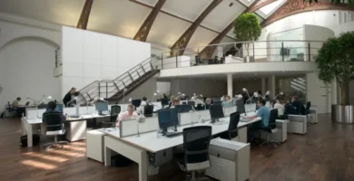 Empty office space at Build A Rocket Boy amid MindsEye-related layoffs in 2025