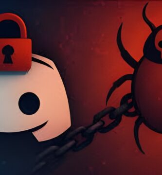 Warning pop-up triggered by a fake Discord server invite scam redirecting to malware.