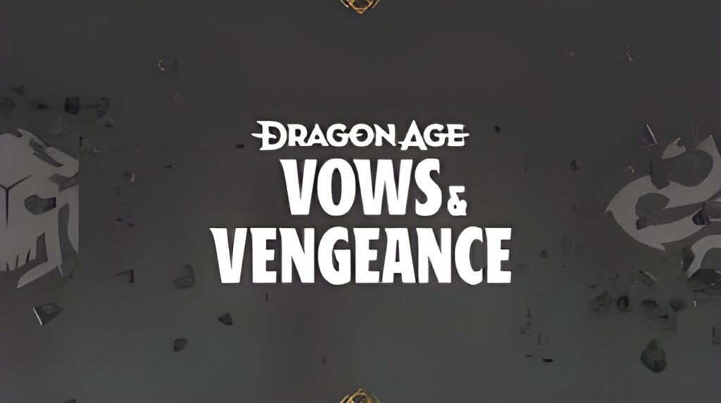 Dragon Age: Vows & Vengeance podcast artwork with Tribeca Festival award badge