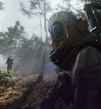 ARC Raiders official cover art showing futuristic raiders in combat on a war-torn planet