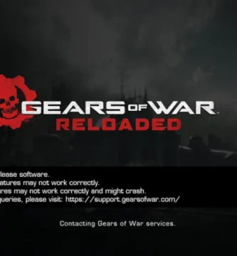 Screenshot from Gears of War: Reloaded multiplayer beta showing lobby screen before server shutdown
