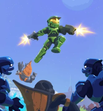 Gameplay of Spartan Survivors, a Halo fan-made bullet heaven roguelite