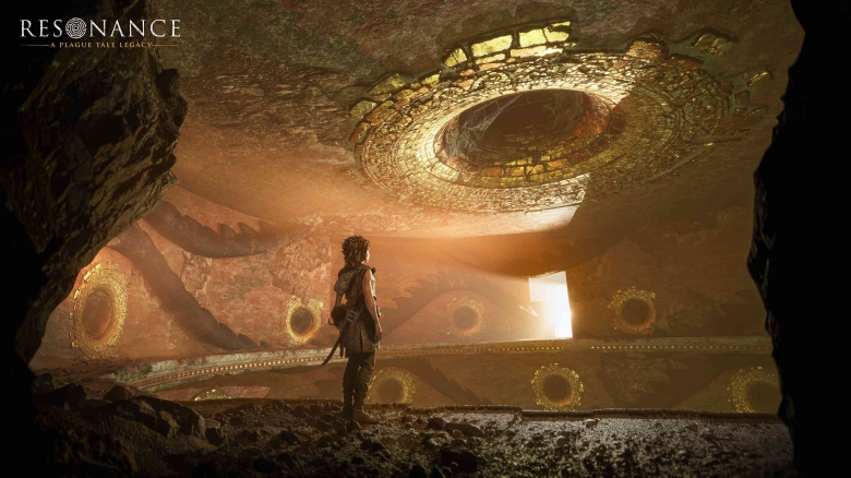 Teaser footage from Resonance: A Plague Tale Legacy showing Amicia in a dark medieval environment