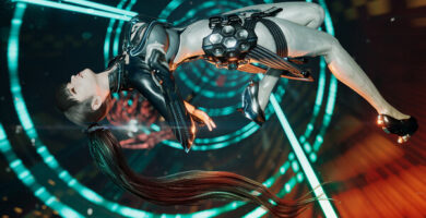 Stellar Blade Complete Edition PC gameplay screenshot showing enhanced visuals and new features
