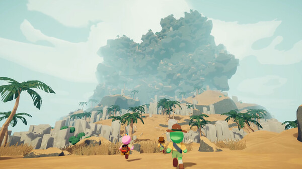Screenshot of Peak, the new co-op mountain-climbing game by Aggro Crab and Landfall, showing players climbing snowy ledges