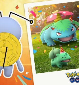 Party Hat Venusaur, Shiny Gimmighoul, and Pikachu featured in Pokémon GO 9th Anniversary Party 2025