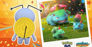 Party Hat Venusaur, Shiny Gimmighoul, and Pikachu featured in Pokémon GO 9th Anniversary Party 2025
