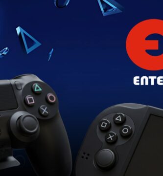 Entergram logo overlaid on PlayStation Store interface with delisted game warning