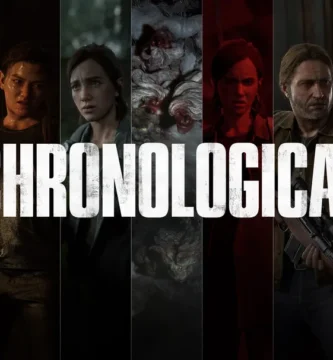 Ellie and Joel in an early timeline scene from The Last of Us Part II Remastered Chronological Experience mode
