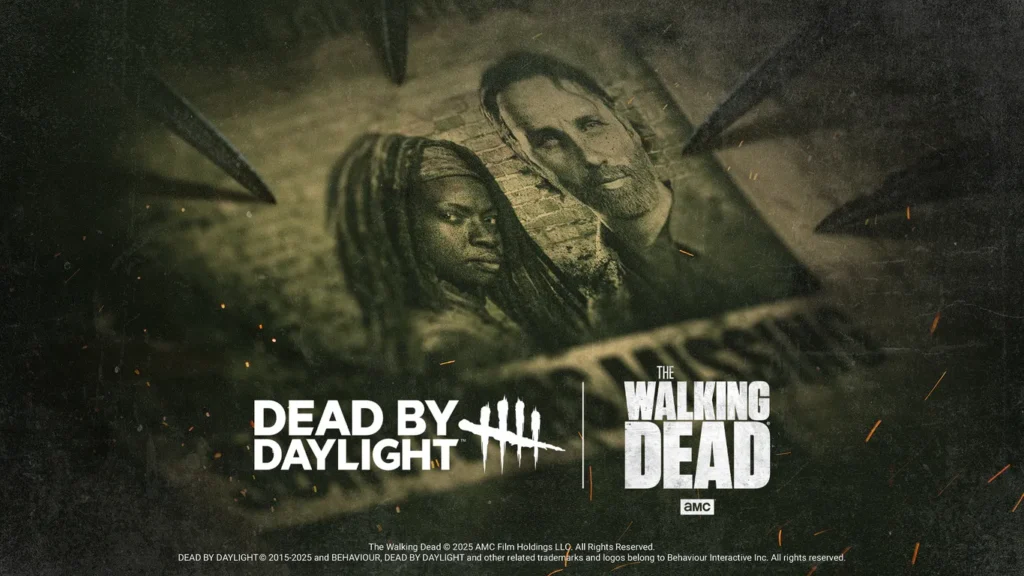 Dead by Daylight Walking Dead crossover featuring Rick, Michonne, and Daryl Dixon
