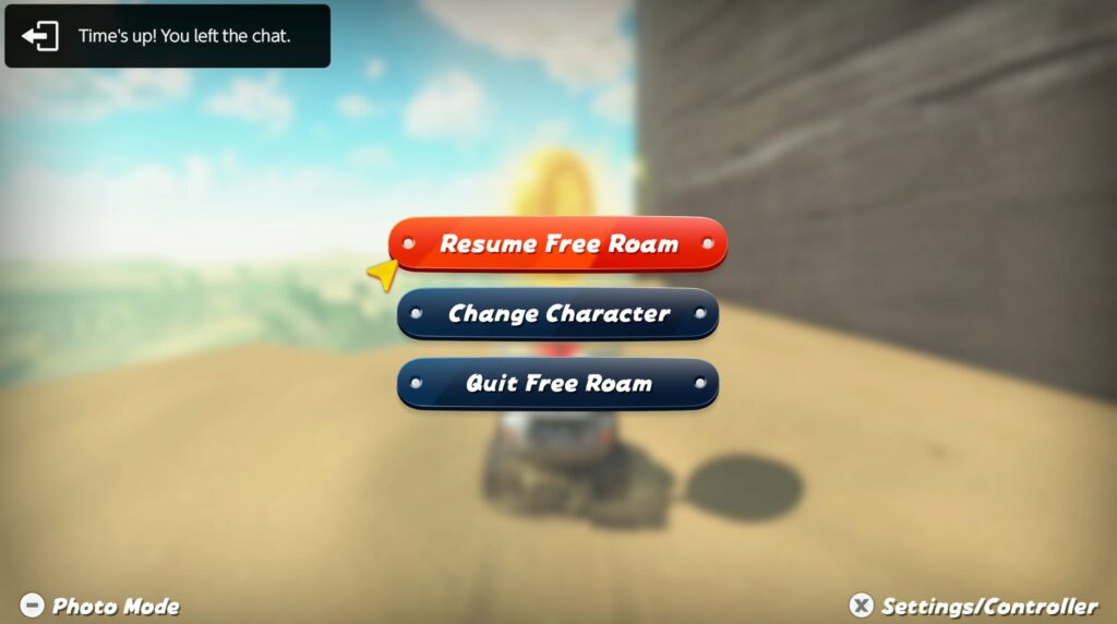 Nintendo Switch 2 GameChat 24-hour warning screen during multiplayer session