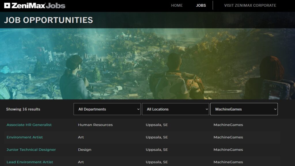 ZeniMax job listing screenshot hinting at Indiana Jones game sequel development