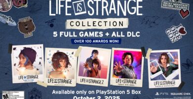Life is Strange Collection promotional image featuring main characters from all five games, PS5 logo in corner