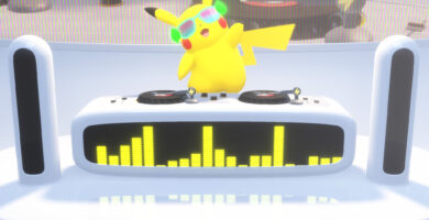 Promotional image of Pikachu with DJ equipment teasing Pokémon Presents pre-show