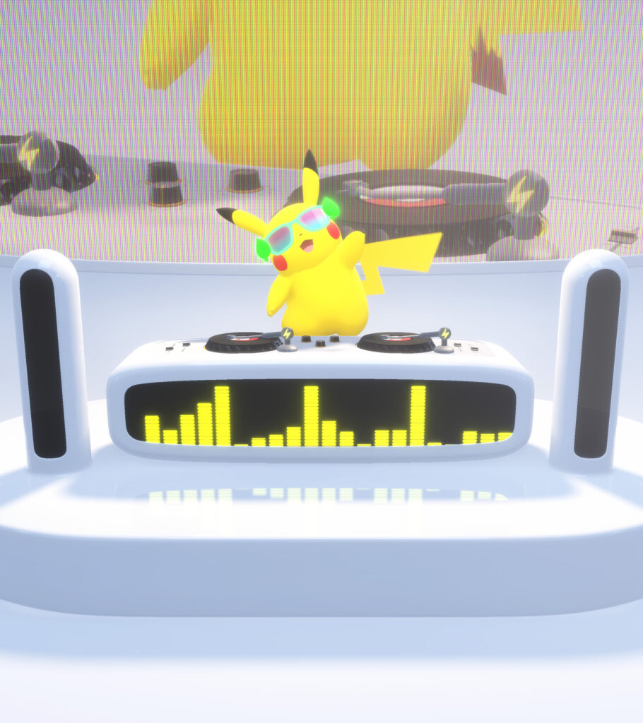 Promotional image of Pikachu with DJ equipment teasing Pokémon Presents pre-show