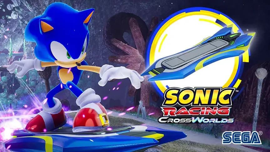 Sonic Racing CrossWorlds Blue Star hoverboard freebie reveal by Sega