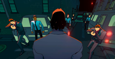 John Wick Hex gameplay screenshot with tactical interface and comic-style graphics