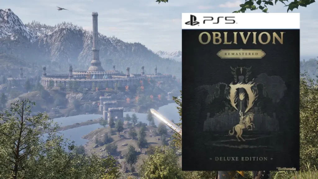 Oblivion Remastered PS5 physical edition cover and deluxe box
