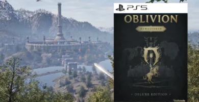 Oblivion Remastered PS5 physical edition cover and deluxe box
