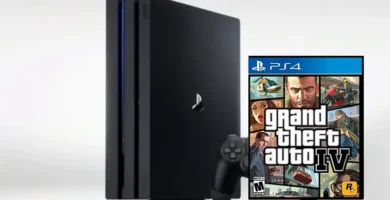 GTA 4 box art with PlayStation 4 logo and Rockstar Games branding