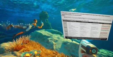 Leaked Subnautica 2 development slide showing cut content and project milestones
