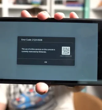 Switch 2 console displaying ban message after playing used game