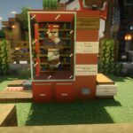 Minecraft villager vending machine spawns a mob riding a minecart from a Redstone contraption.
