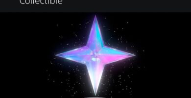 PlayStation Stars final digital collectible blue and purple star badge displayed on mobile app screen