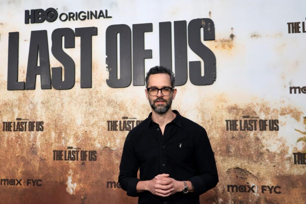 Neil Druckmann at The Last of Us HBO premiere, symbolizing his final bow from the franchise.