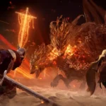 Elden Ring: Nightreign patch 1.01.4 maintenance announcement with players in Limveld